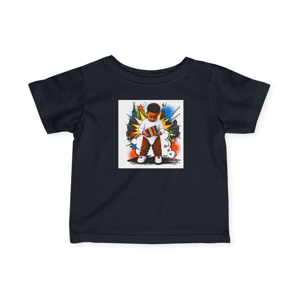 Infant Tee — 'Small Hands Big Plans' Baby Graphic T-Shirt