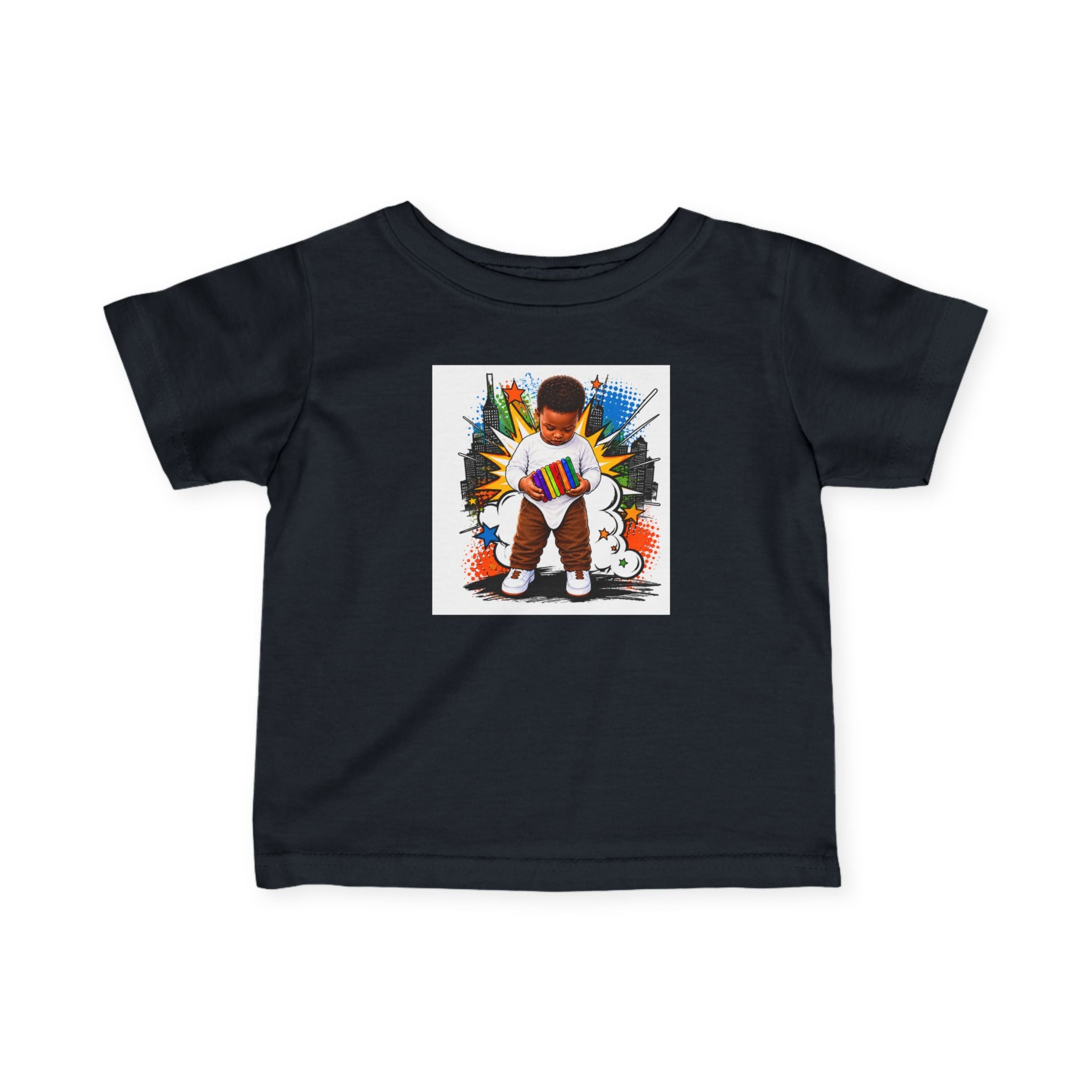 Infant Tee — 'Small Hands Big Plans' Baby Graphic T-Shirt