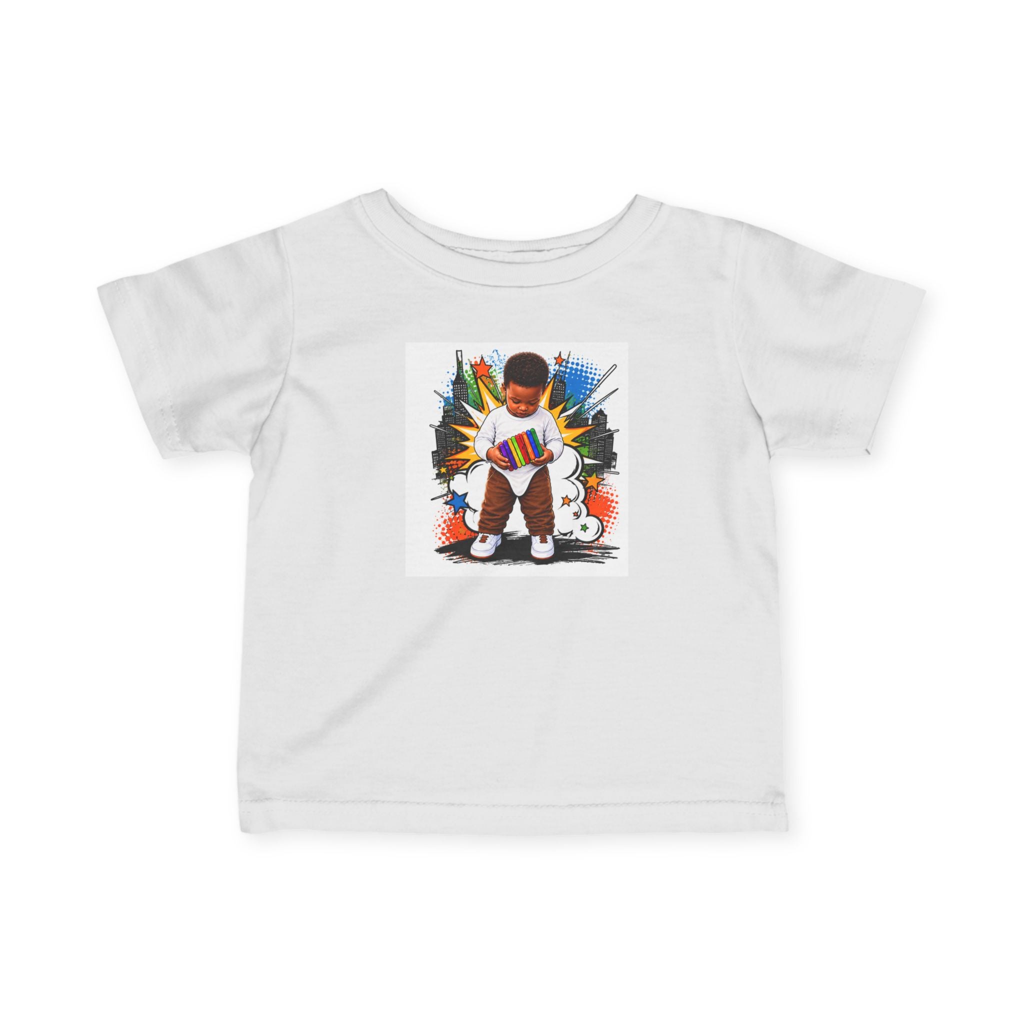 Infant Tee — 'Small Hands Big Plans' Baby Graphic T-Shirt
