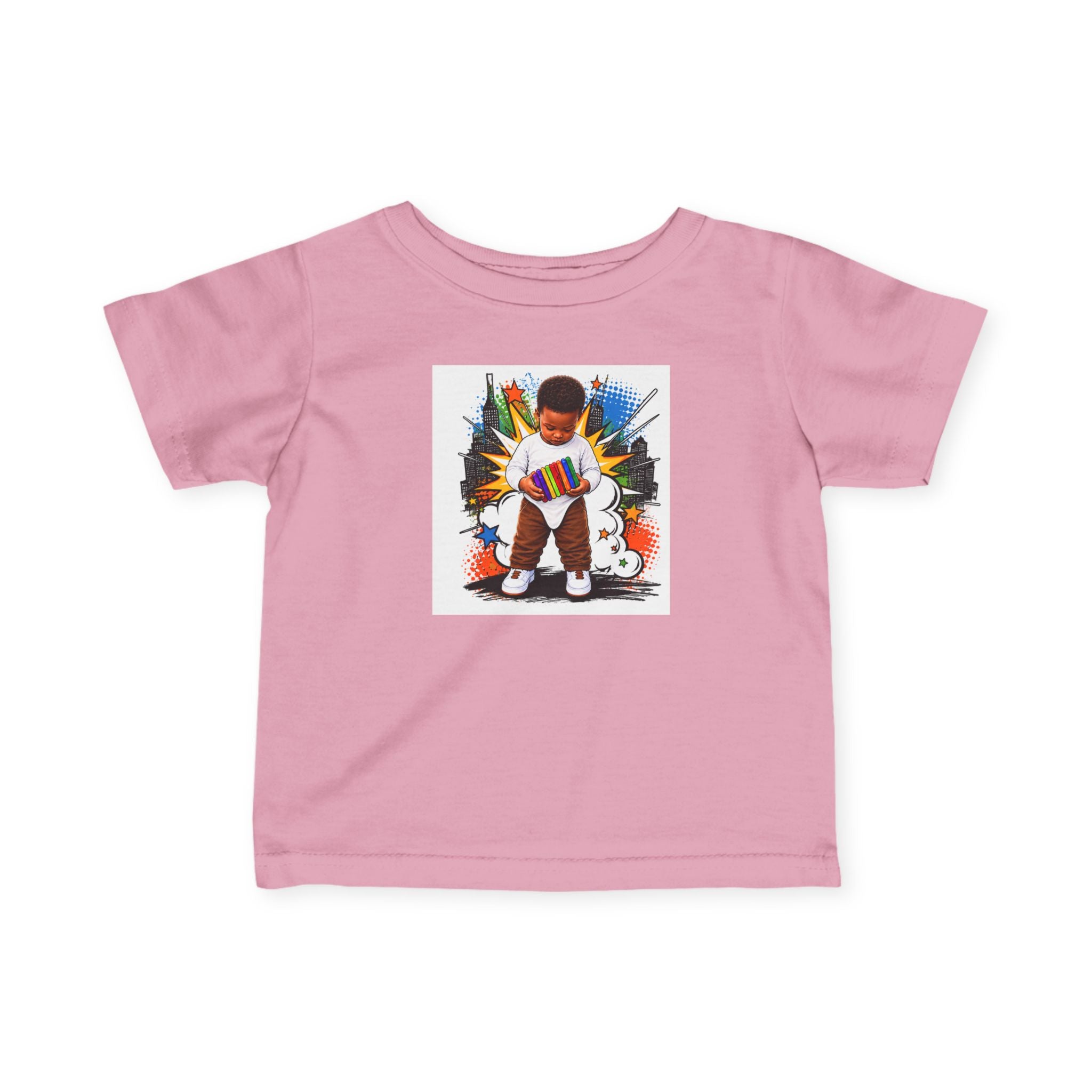 Infant Tee — 'Small Hands Big Plans' Baby Graphic T-Shirt