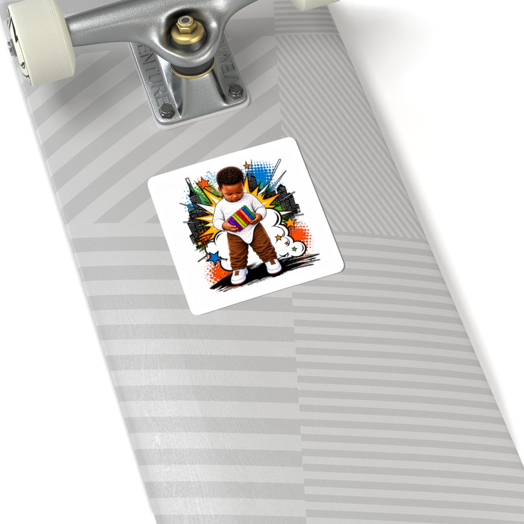 Cute Baby Rainbow Toy Sticker — Kids & Parenting Vinyl Kiss-Cut Sticker