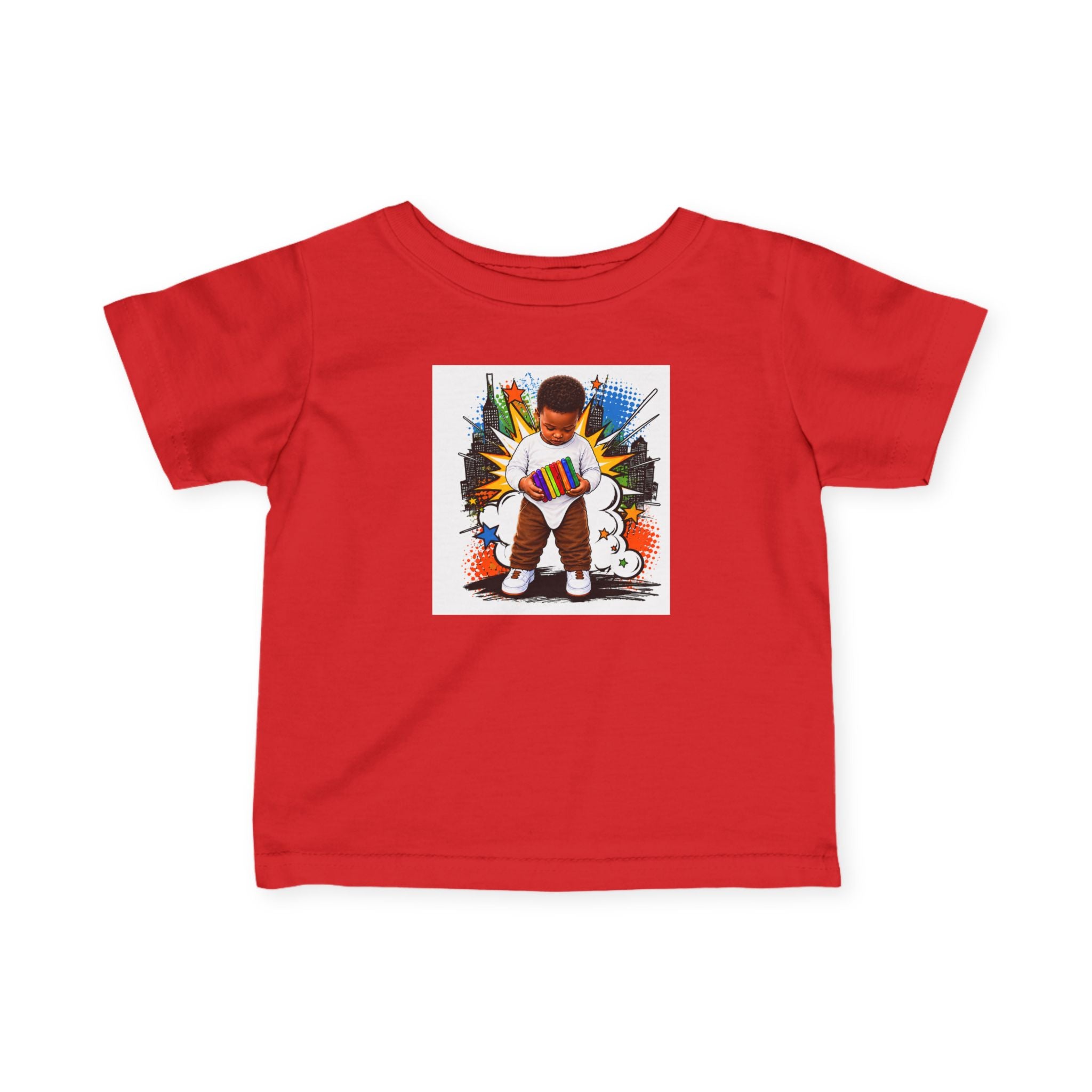 Infant Tee — 'Small Hands Big Plans' Baby Graphic T-Shirt