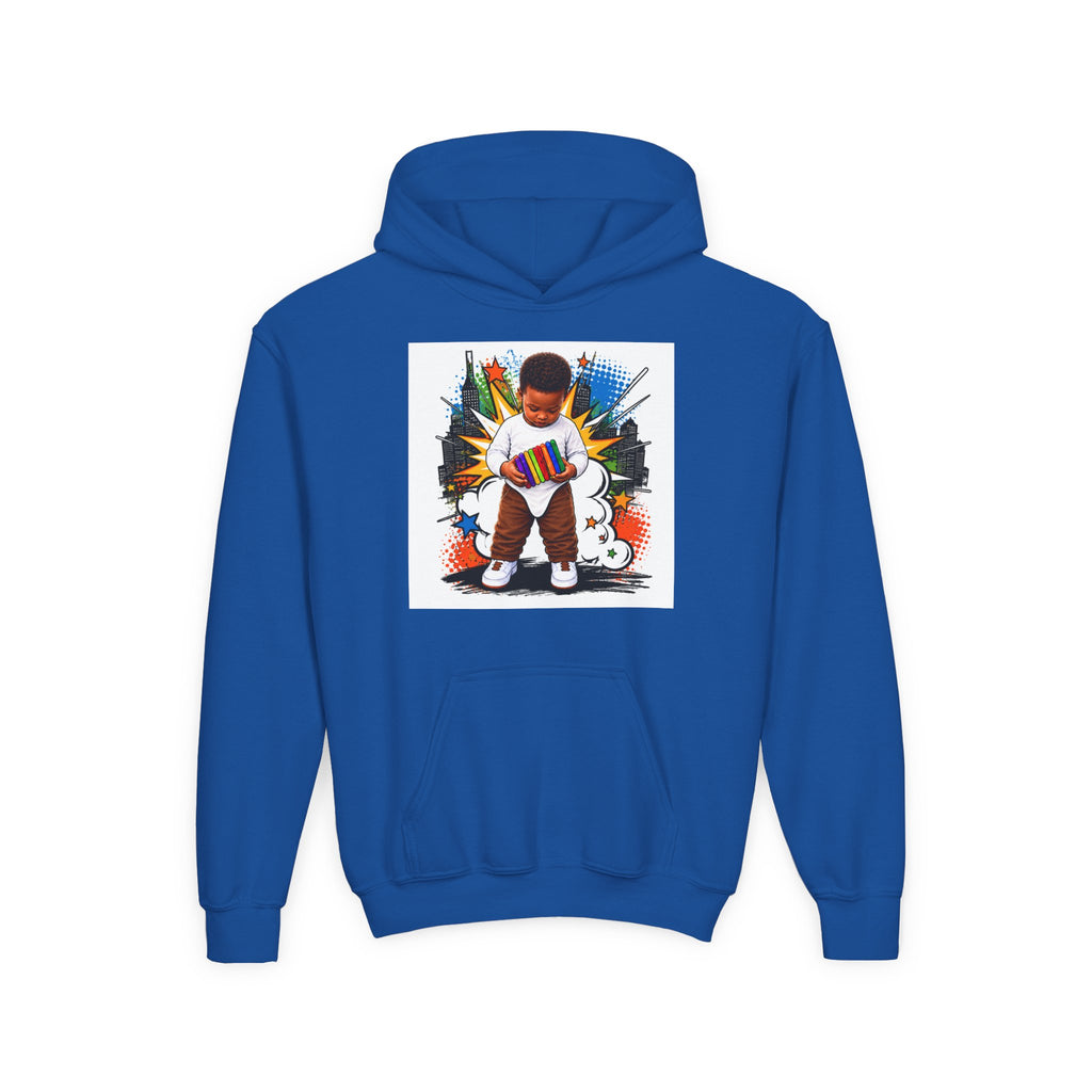 Youth Hoodie — "Small Hands Big Plans" Motivational Kids Graphic Hoodie