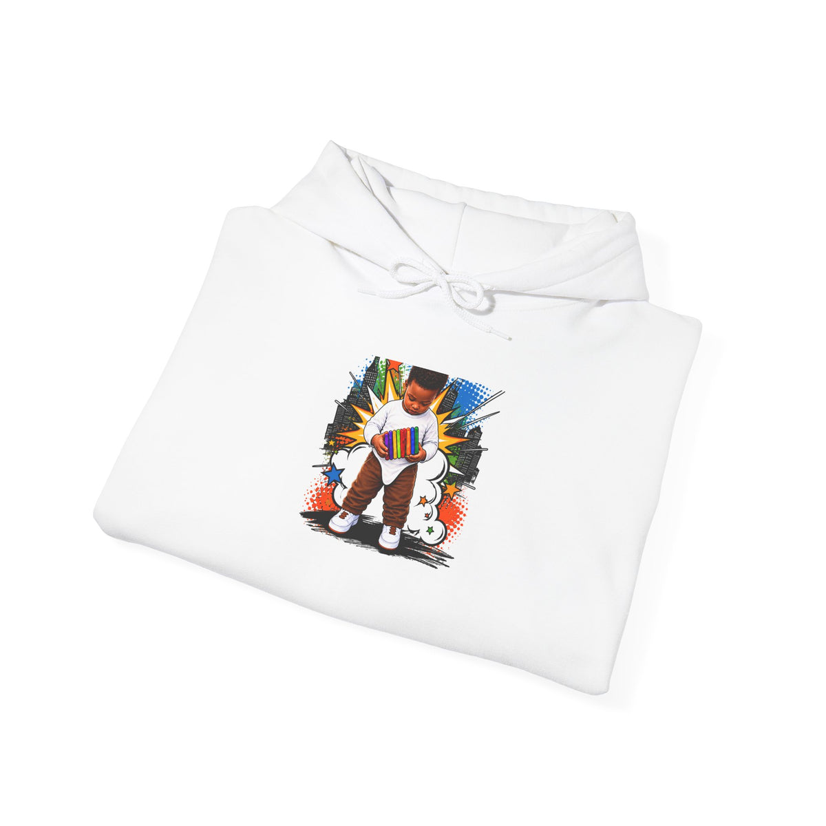 Corgi King Graphic Hoodie — Colorful Royal Corgi Illustration