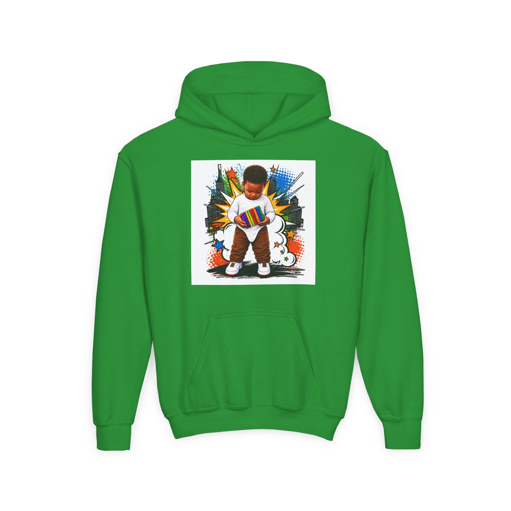 Youth Hoodie — "Small Hands Big Plans" Motivational Kids Graphic Hoodie