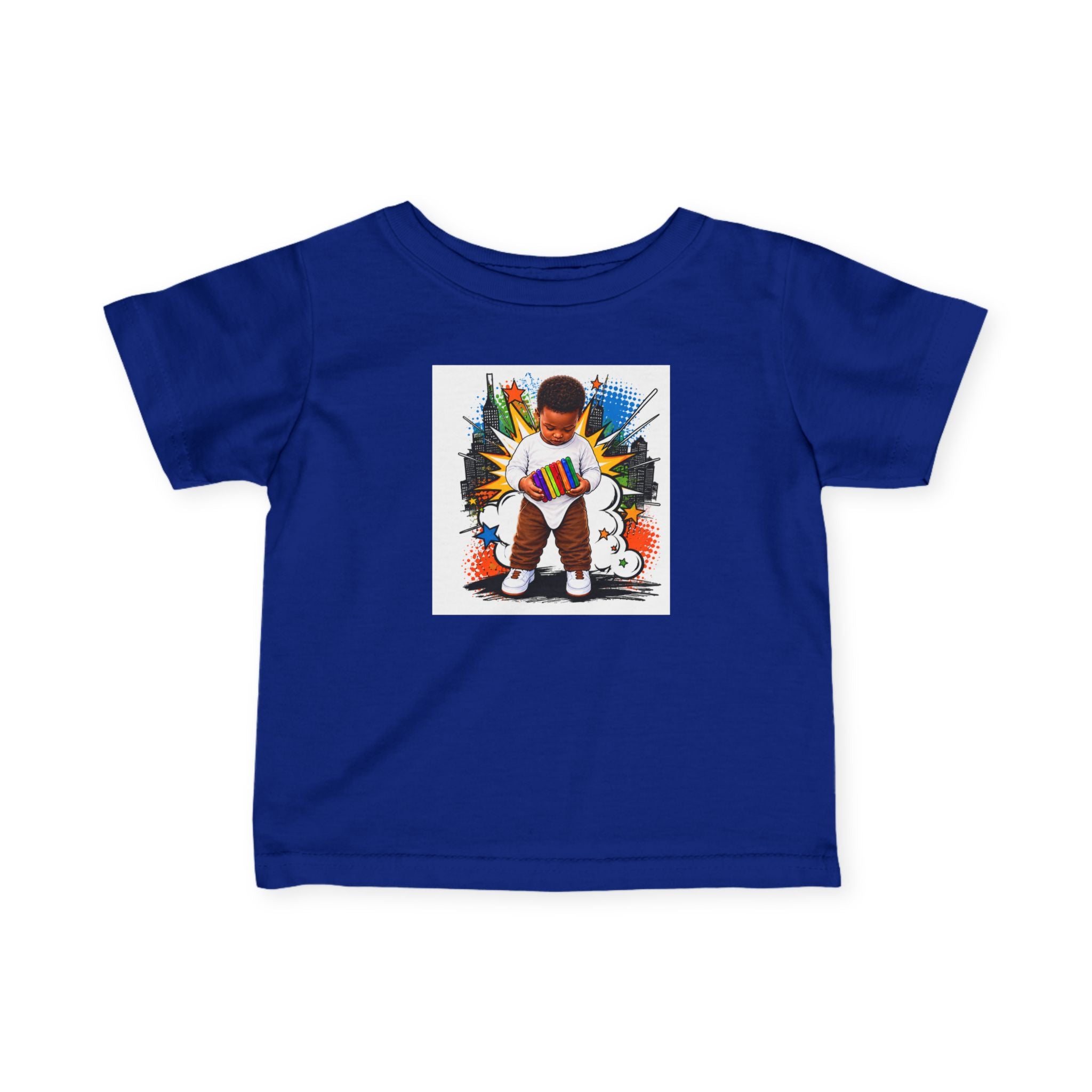 Infant Tee — 'Small Hands Big Plans' Baby Graphic T-Shirt
