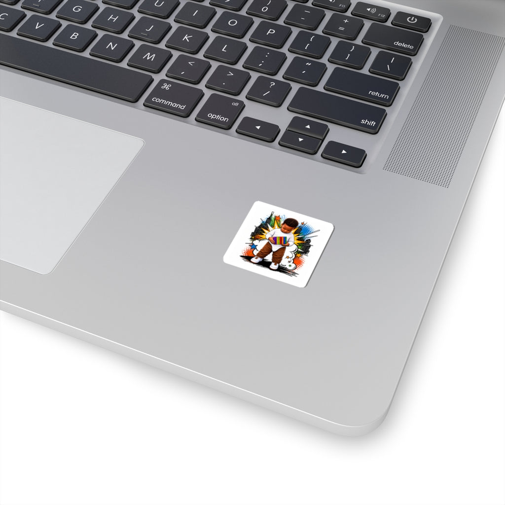 Cute Baby Rainbow Toy Sticker — Kids & Parenting Vinyl Kiss-Cut Sticker