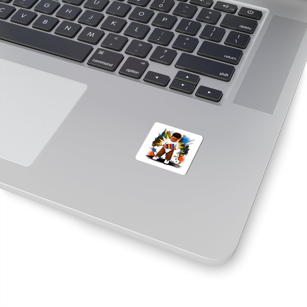 Cute Baby Rainbow Toy Sticker — Kids & Parenting Vinyl Kiss-Cut Sticker