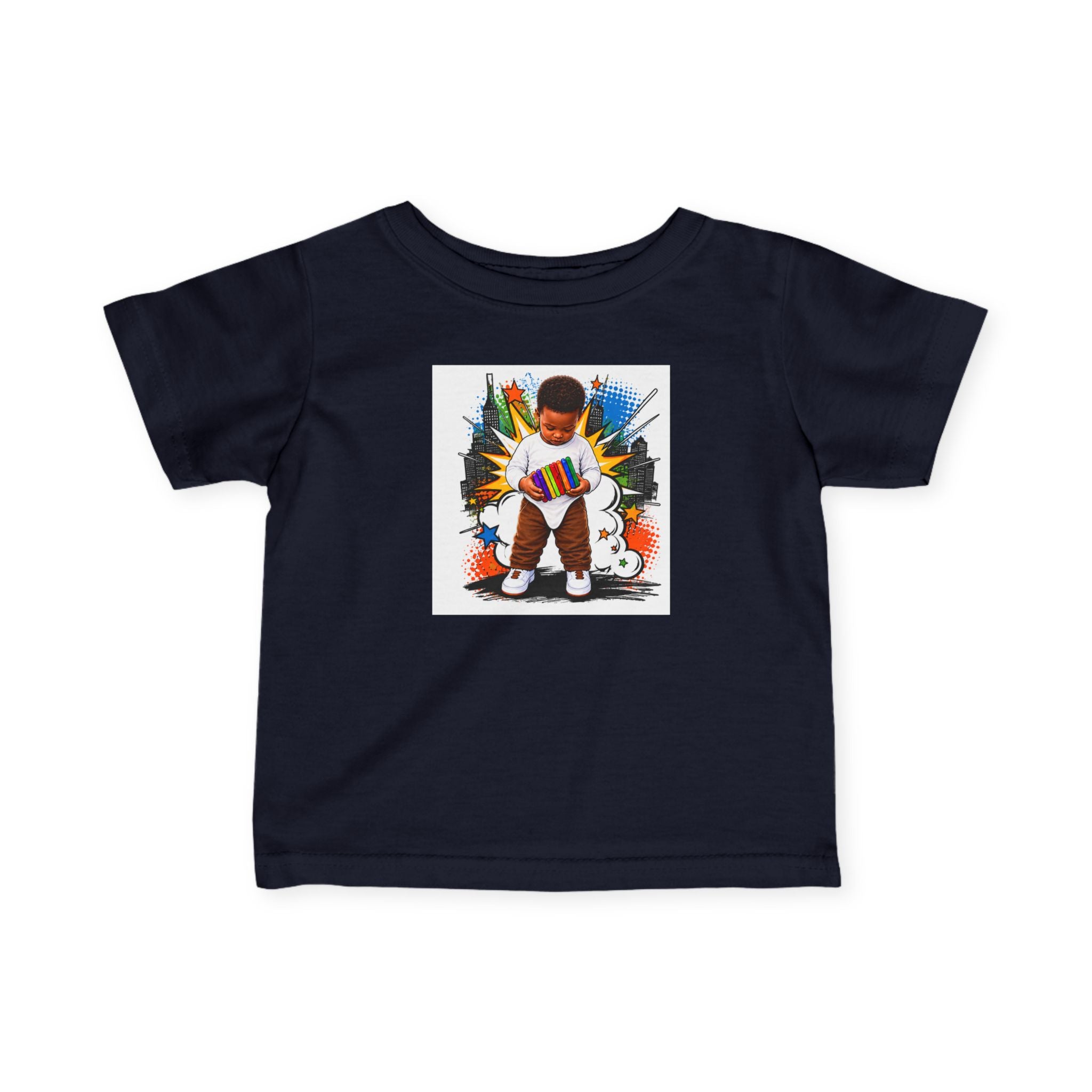 Infant Tee — 'Small Hands Big Plans' Baby Graphic T-Shirt
