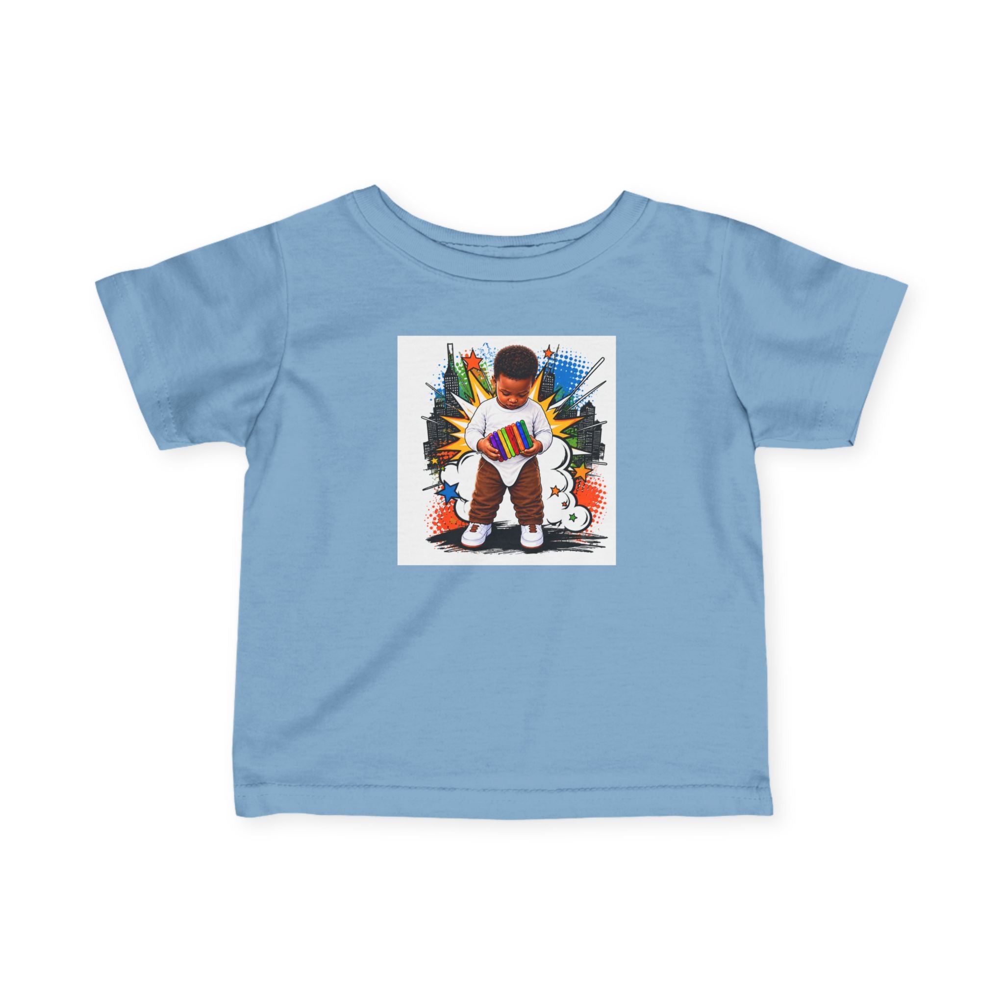 Infant Tee — 'Small Hands Big Plans' Baby Graphic T-Shirt