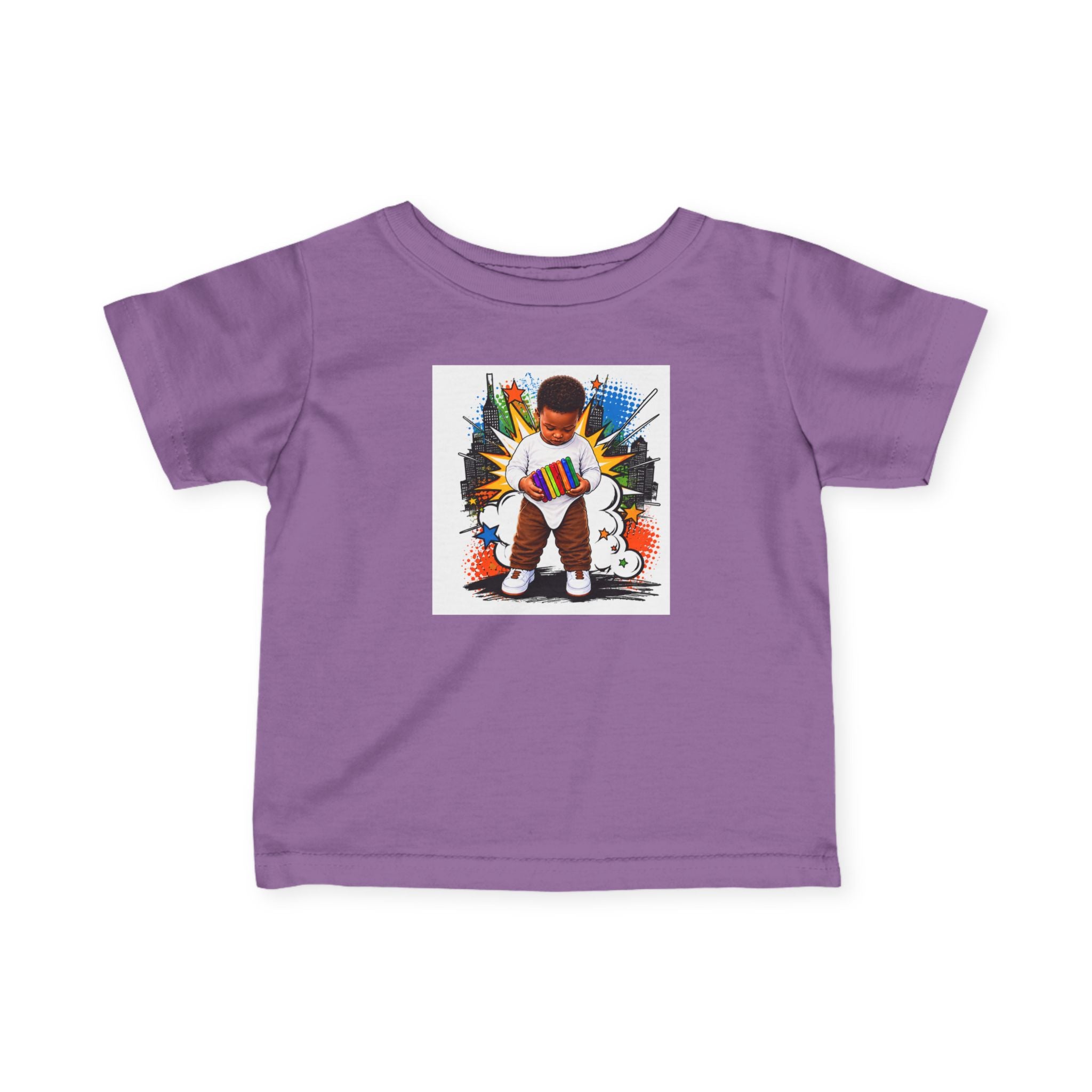 Infant Tee — 'Small Hands Big Plans' Baby Graphic T-Shirt