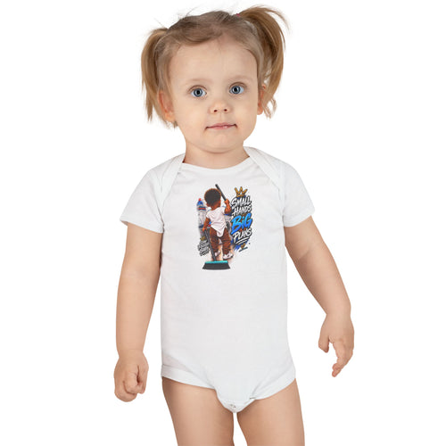 Baby Bodysuit — "Small Hands, Big Dreams" Graphic Organic Onesie