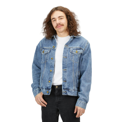 Denim Jacket — Retro Baby Photo Pop-Art Back Patch