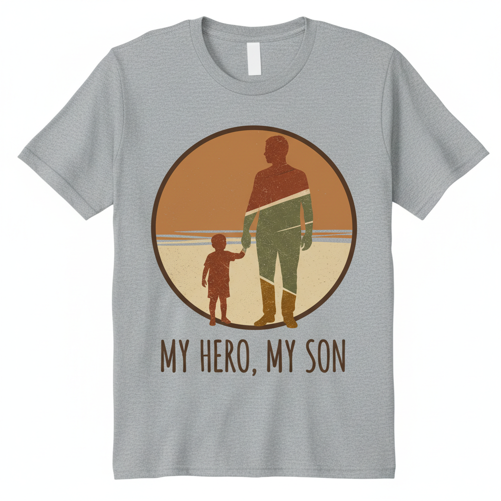 Father & Son Custom Print T-Shirt